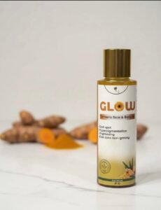 turmeric glow infused body oil hydrating, brightening & nourishing oil with jojoba, sweet almond, vitamin e & lavender for all skin types healthcare, natural