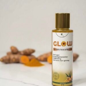 turmeric glow infused body oil hydrating, brightening & nourishing oil with jojoba, sweet almond, vitamin e & lavender for all skin types healthcare, natural