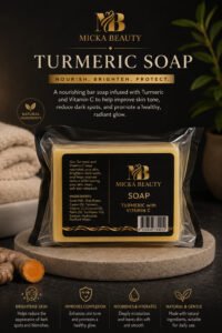 brightening face & body turmeric with vitamin c soap