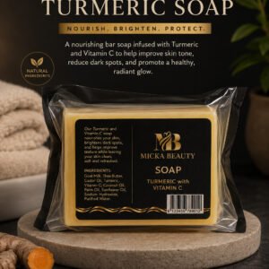 brightening face & body turmeric with vitamin c soap